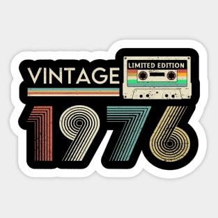 Vintage 1976 Limited Cassette Sticker